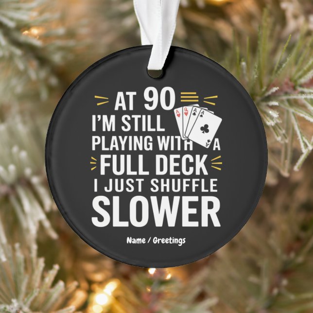 Adorno Graciosas tarjetas de regalo de cumpleaños número  (Árbol)