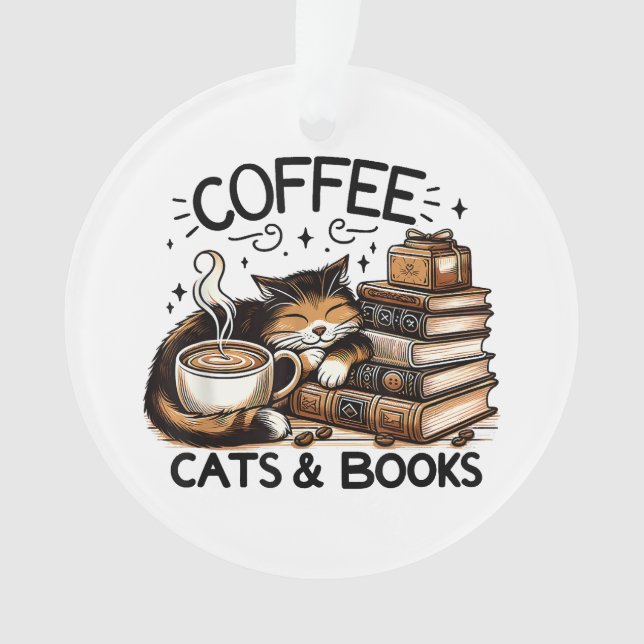 Adorno Gracioso Café Café Los Libros De Idea De Regalo A  (Anverso)