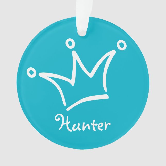 Adorno Gracioso Crown white + tu trasero. y texto (Anverso)