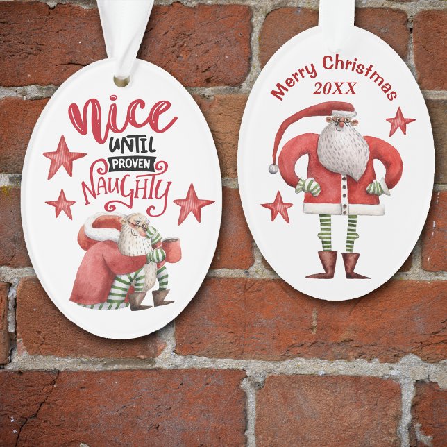 Adorno Gracioso hasta que se probó la traviesa Santa (Subido por el creador)