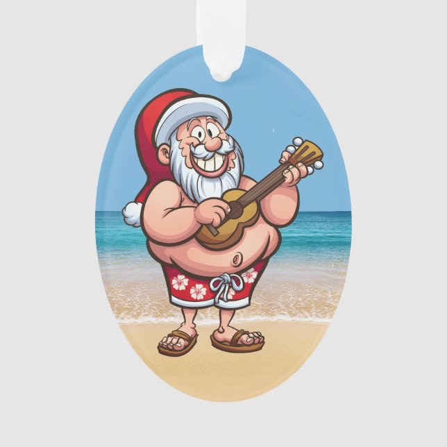 Adorno Gracioso Santa - Ver Atrás - (Anverso)