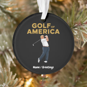 Adorno Gracioso y divertidísimo Golf de América Meme de T