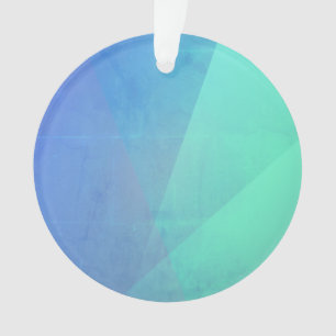 Adorno Gradación Geométrica Moderna De Agua Azul Y Turque