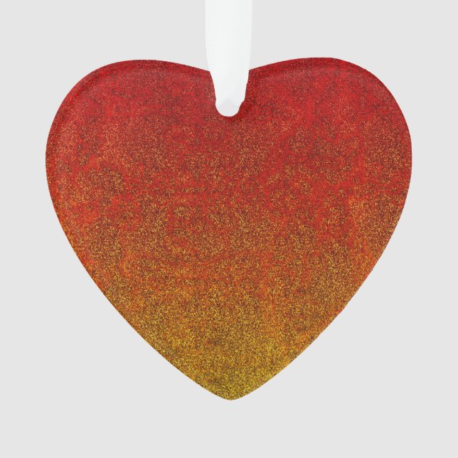 Adorno Gradiente Purpurina de llama de caída (Anverso)