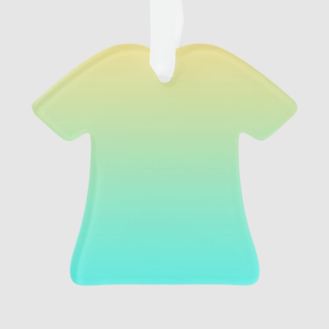 Adorno Gradiente Simple Amarillo Pastel Turquesa (Anverso)