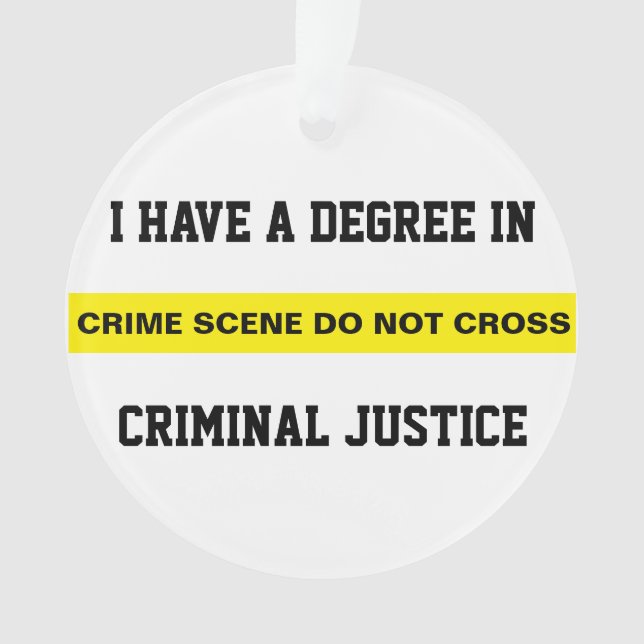 Adorno Grado en Justicia Penal (Anverso)