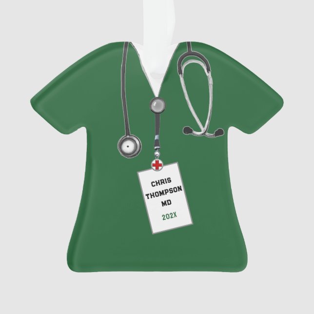 Adorno Graduación médica Regalo Keepsake (Anverso)