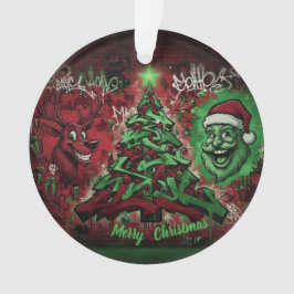 Adorno Graffiti Christmas Acrylic Ornament