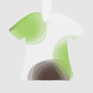 Adorno Gráfico abstracto verde, moderno, simple, floral