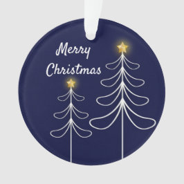 Adorno Gráfico de árbol navideño moderno de la marina