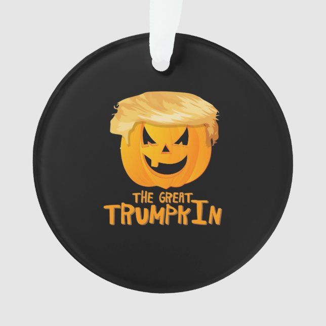 Adorno Gran Halloween Funny de Trumpkin (Anverso)