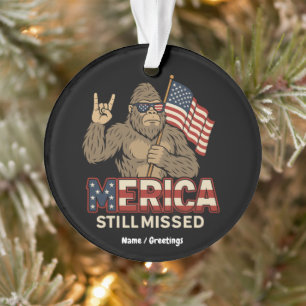 Adorno Gran pie "Merica aún perdida" Patriota 4 de julio