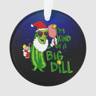Adorno Grandes Navidades de PIckleball Santa