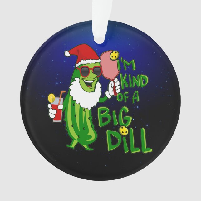 Adorno Grandes Navidades de PIckleball Santa (Anverso)