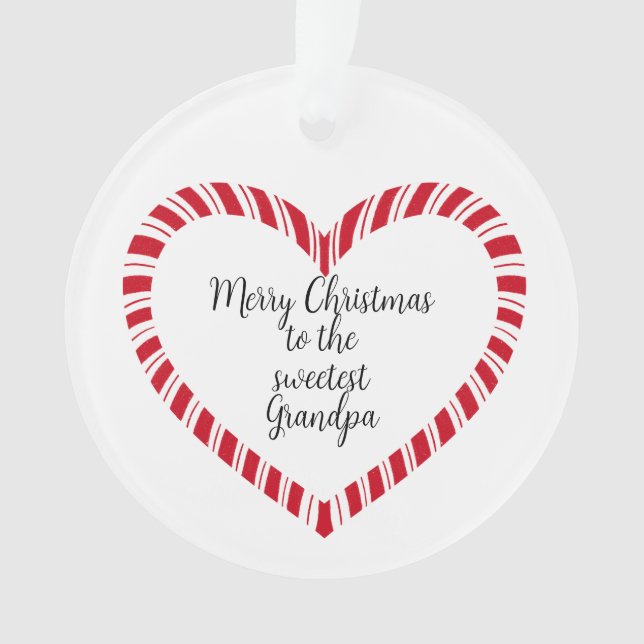 Adorno Grandpa Christmas Tree Sweetest  (Anverso)