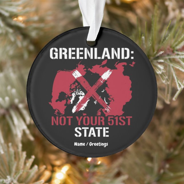 Adorno Greenland Sovereignty Not Your 51st State Arctic  (Árbol)