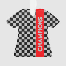 Adorno Gris Con Deporte Rojo Tema