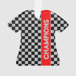 Adorno Gris Con Deporte Rojo Tema