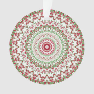 Adorno Groovy Funky Tie Dye Navidad Boho Hippie Mandala