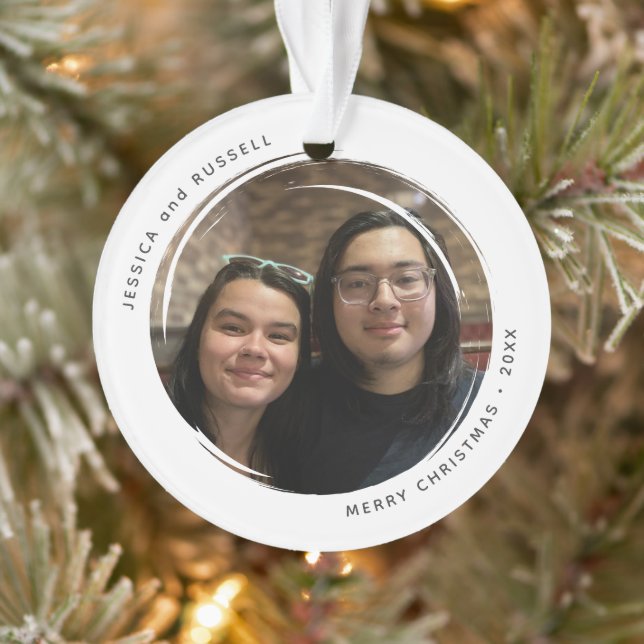 Adorno Grunge circular moderno 2 fotos acrílicas (Árbol)