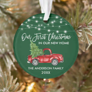Adorno Guión de pincel Primer Navidades Camión Hogar Luce