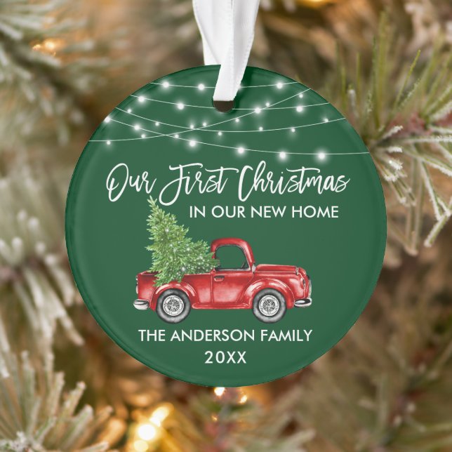 Adorno Guión de pincel Primer Navidades Camión Hogar Luce (Árbol)