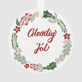 Adorno Guirnalda feroesa de navidad, Gleðilig Jól