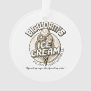 Adorno Gusano grande negro