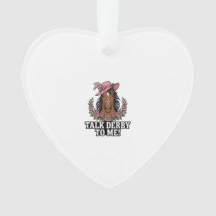 Adorno Háblame de Derby Diseño Vintage Caballo Rosa Derby