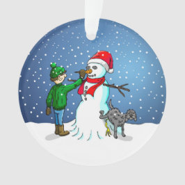 Adorno Hacer un muñeco de nieve para Navidad