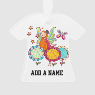 Adorno Hada del jardín con las flores