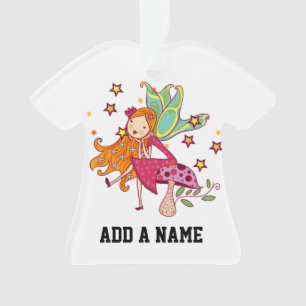 Adorno Hada del jardín en seta