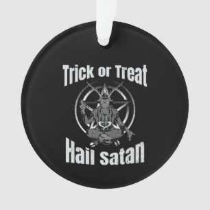 Adorno Hail Satan Pentagram Goat Halloween