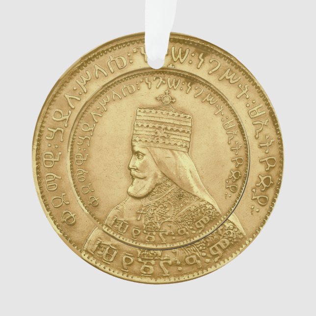 Adorno Haile Selassie Jah Rastafari Reggae Rasta Roots  (Anverso)