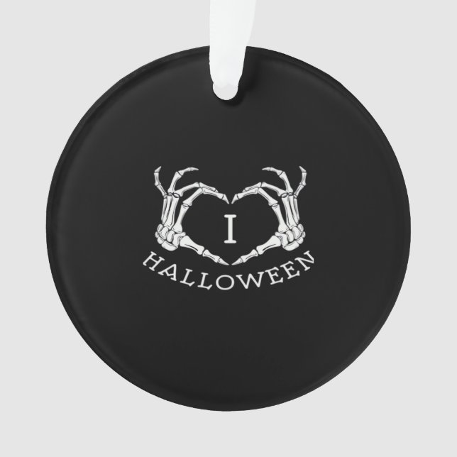 Adorno Halloween! Classic - Skeleton Hands Heart (Anverso)