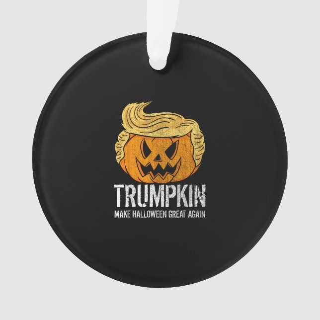 Adorno Halloween es grande otra vez Donald Trumpkin Calab (Anverso)