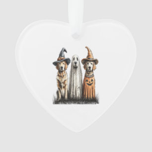 Adorno Halloween Ghost Golden Retriever Dog