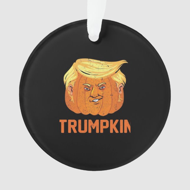 Adorno Halloween Pumpkins Funny Trumpkin (Anverso)