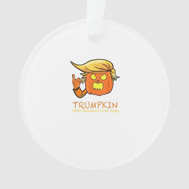 Adorno Halloween Trumpkin Funny - Diseño de Disfraces Clá (Anverso)