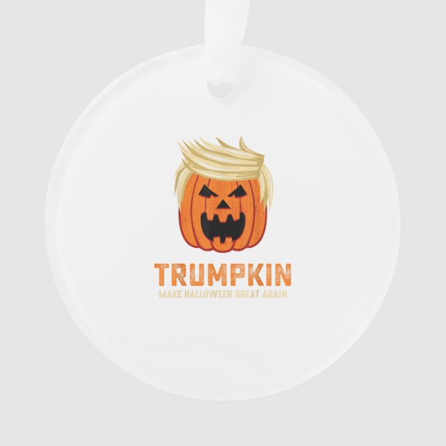 Adorno Halloween Trumpkin Funny - Escándalo paródico espe (Anverso)