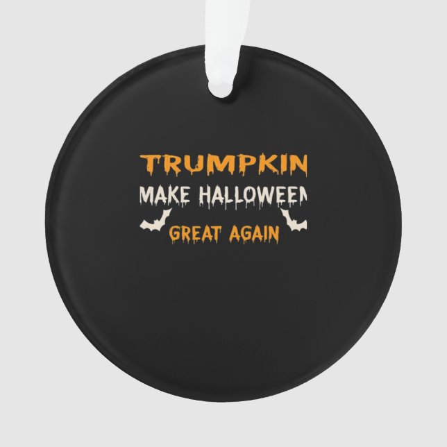 Adorno Halloween Trumpkin gracioso hace que Halloween sea (Anverso)