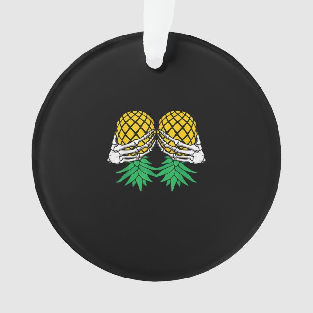 Adorno Halloween Upside Down Pineapple Swinger Skeleton H (Anverso)