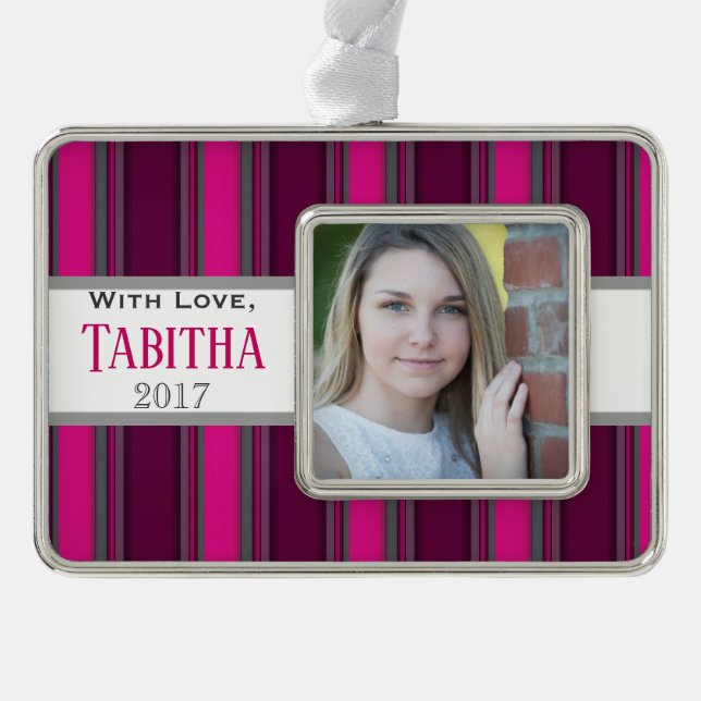 Adorno HAMbyWG - Ornament - Aqua Stripes (Anverso)