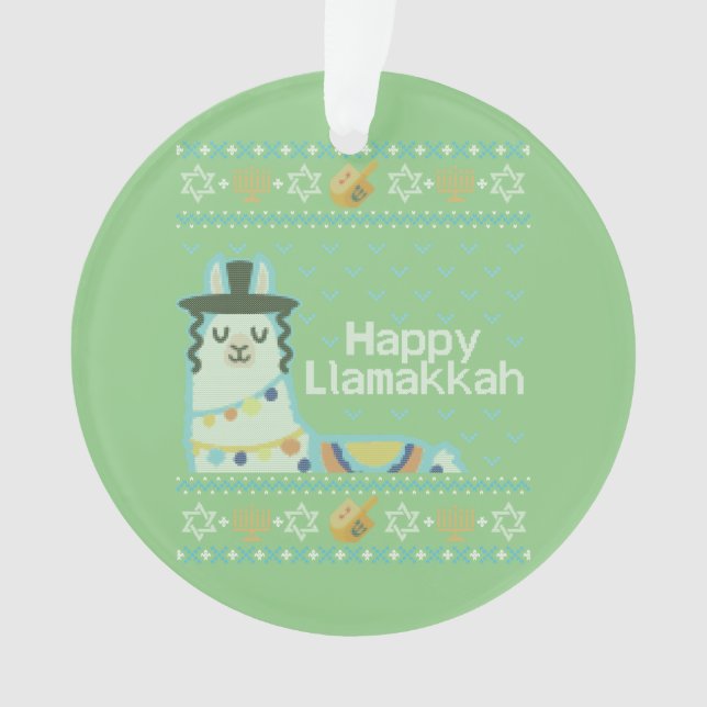 Adorno Hanukkah Llama Llamakkah (Anverso)