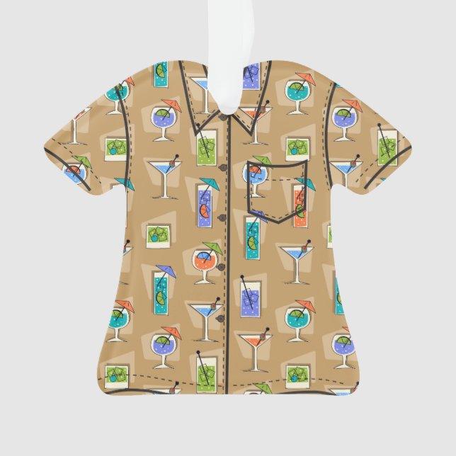 Adorno Happy Hour Tropical de Hawái Bebe Aloha Shirt (Anverso)