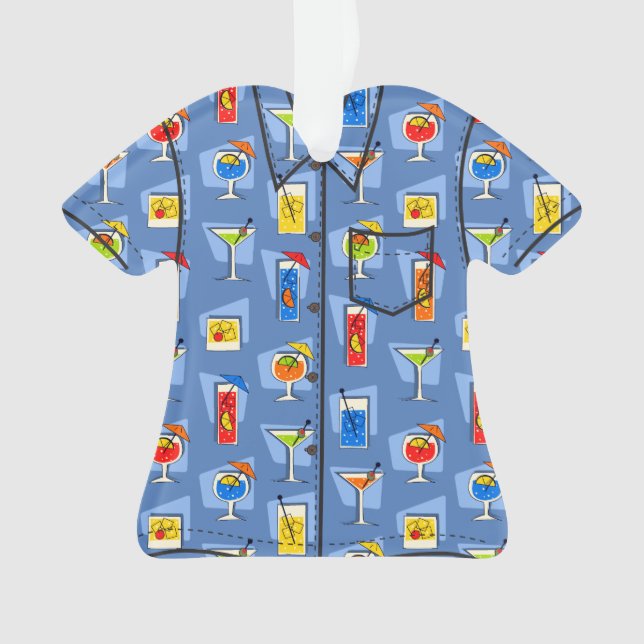 Adorno Happy Hour Tropical de Hawái Bebe Aloha Shirt (Anverso)