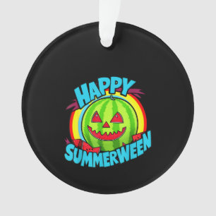 Adorno Happy Summerween Summer Watermelon Jack-O-Lantern