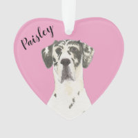 Harlequin del corazón rosado personalizado Gran da