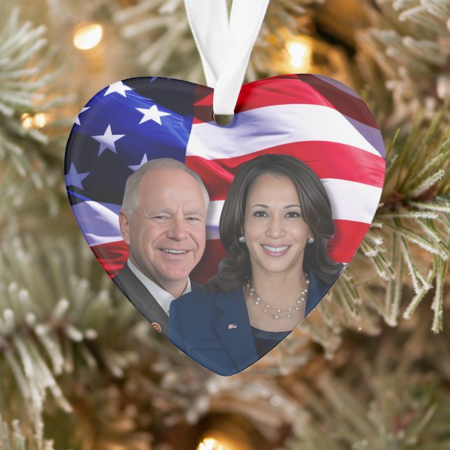 Adorno Harris Waltz Photo 2024 - Kamala Harris Tim Waltz (Árbol)