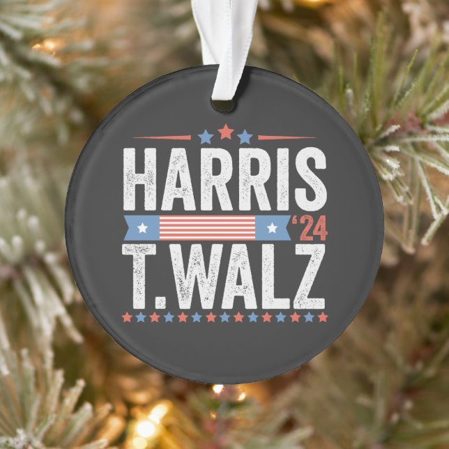 Adorno Harris Walz 2024 Elecciones Kamala Tim Waltz (Árbol)